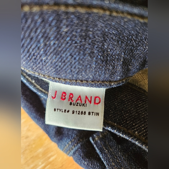 J Brand Suzuki Stinson side knee patch Denim Motorcycle Skinny Stretch Jeans EUC - Picture 9 of 11